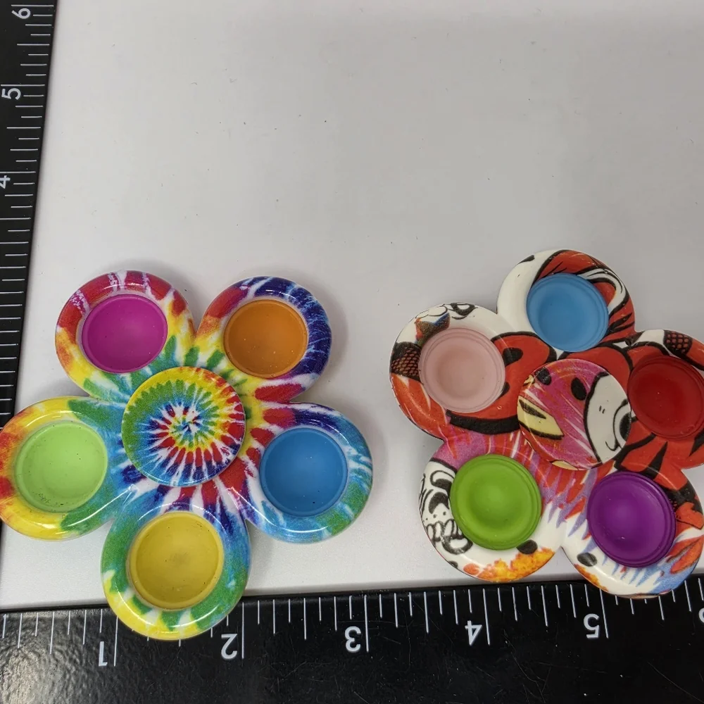 Spinner Tye Die Fidget SensoryToy Lot of 2